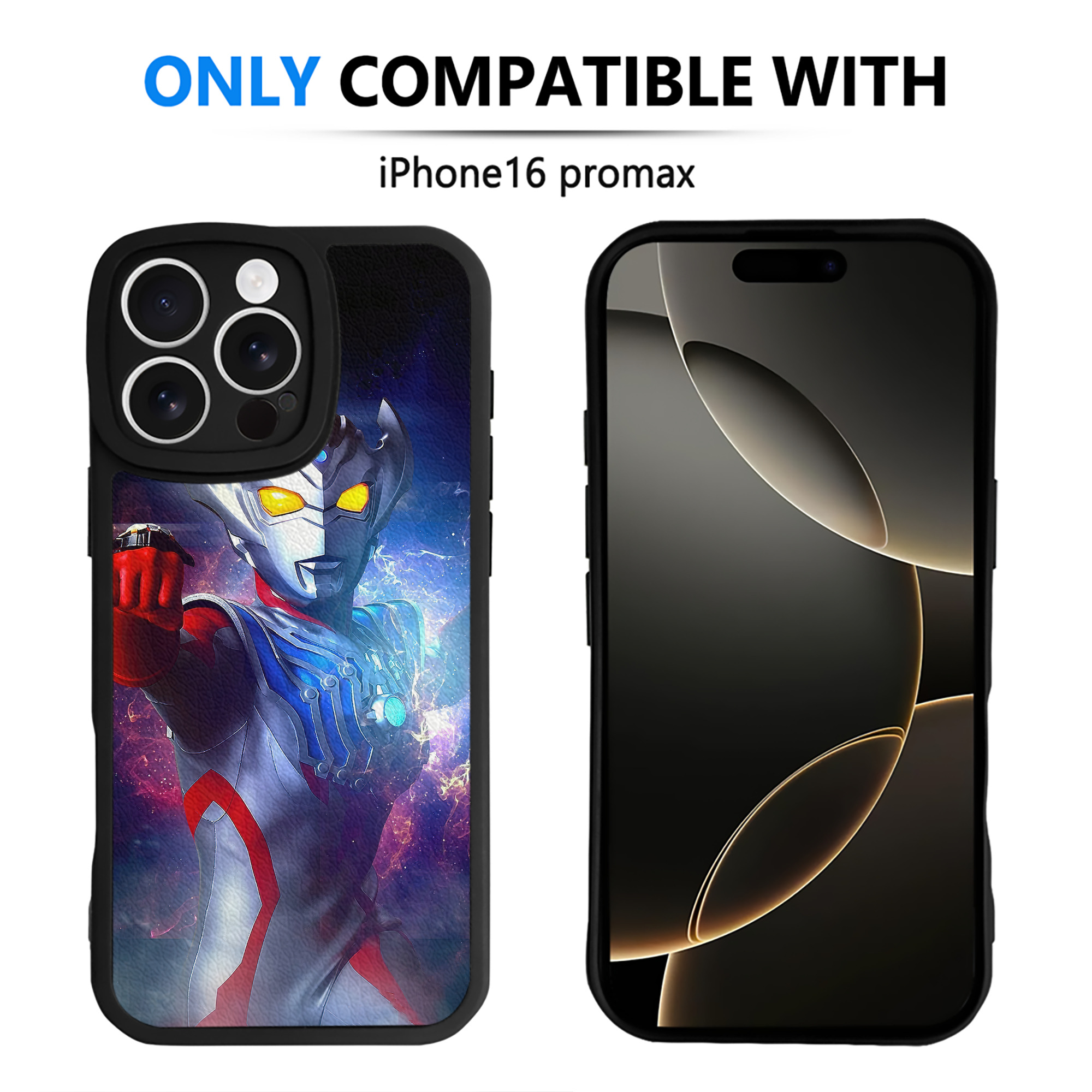 （画像用） ウルトラマン Ultraman 【iPhone 16シリーズ対応】シリコンスマホケース（レザー調） 材質：シリコン